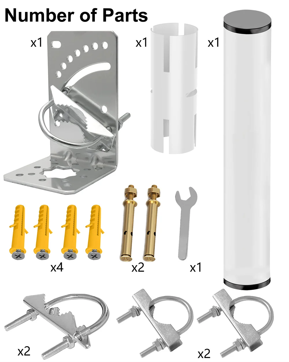 Adjustable Starlink Antenna Bracket - Stainless Steel Heavy Duty Pivot Starlink Installation Kit, For Roof and Wall Installation