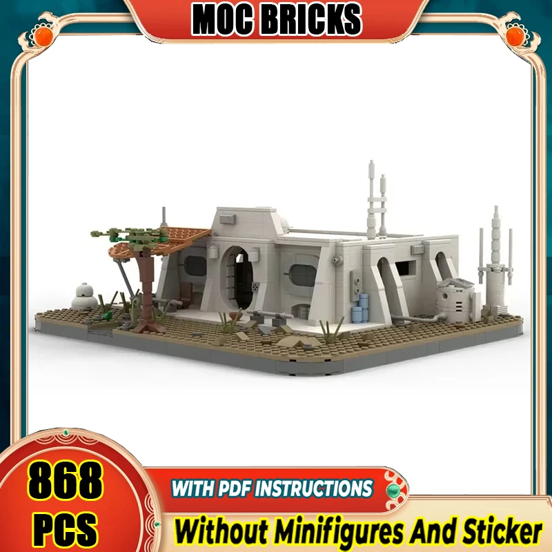 

Звездный фильм Moc, строительные блоки, Off Town, модель коттеджа в пустыне, технология, кирпичи, сделай сам, сборка, строительная игрушка, праздничные подарки