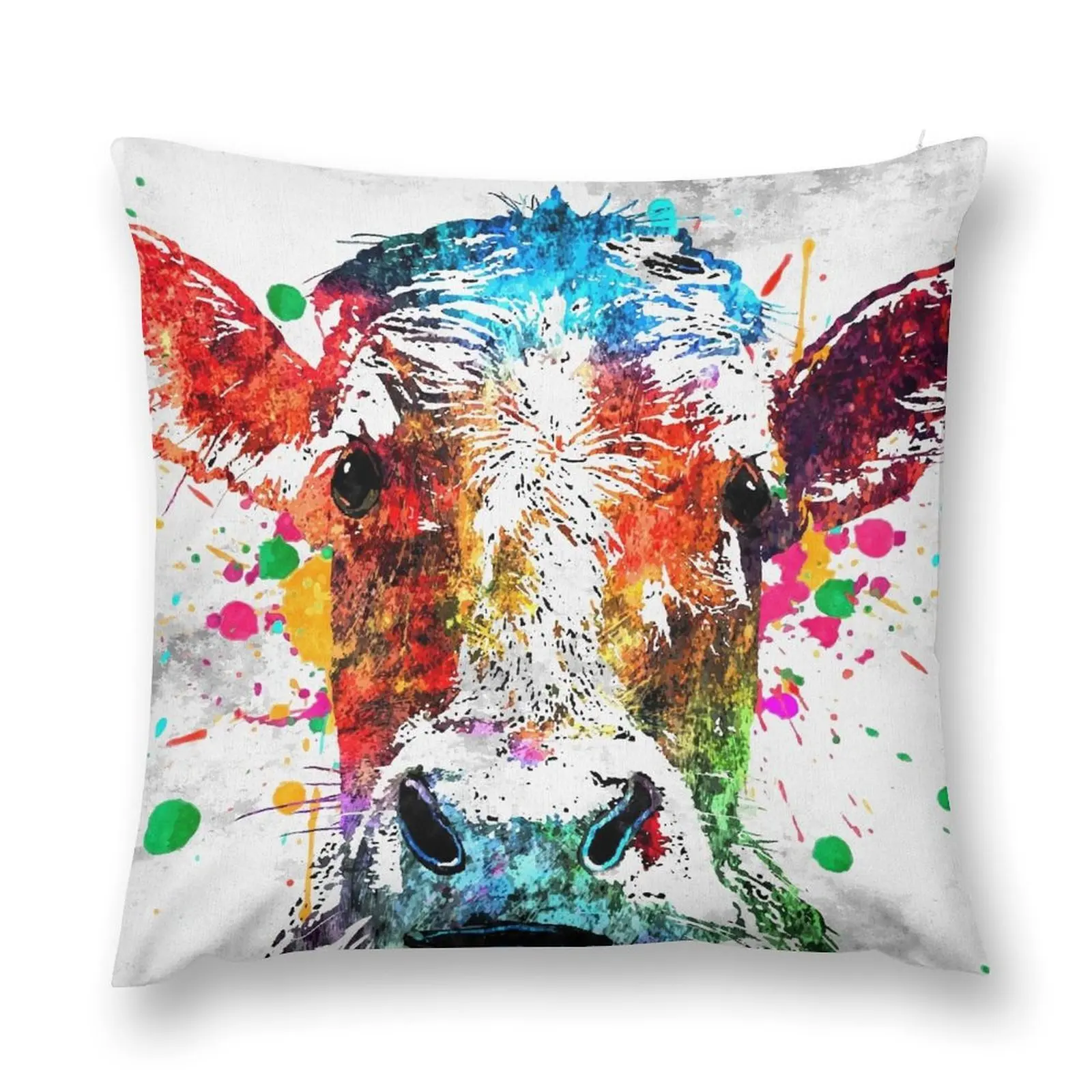 

Cow Grunge Throw Pillow home decor items Ornamental Pillow Christmas Cushion For Home Christmas Pillow Cases