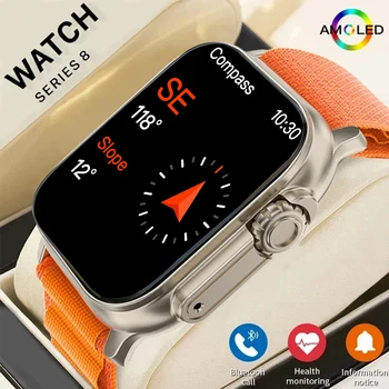 남성용 GPS NFC 방수 스마트 워치, 스포츠 피트니스 워치, IWO T10 울트라 2 세대 스마트 워치, 49mm 2.2 인치 HD 스크린, PK HW8, 2024 신제품 