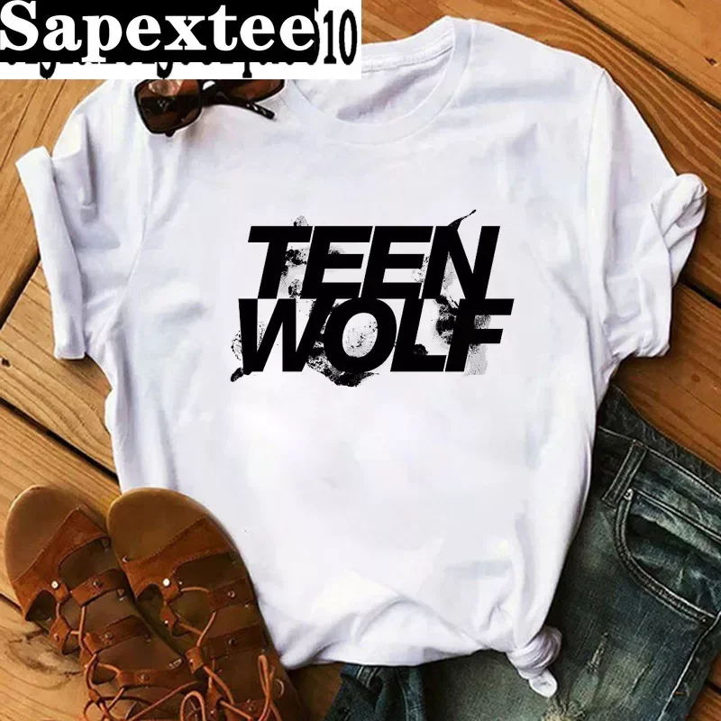 Movie Teen Wolf Print Women\'s T-shirt Summer Short-sleeved Stilinski 24 Lahey McCall Casual T-shirt Funny Unisex Tops Tee Female