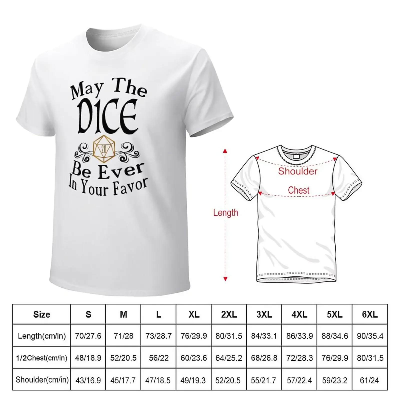 May The Dice Be Ever In Your Favor (Black and Gold) T-Shirt shirts graphic korean fashion cute tops heavyweight t shirts for men