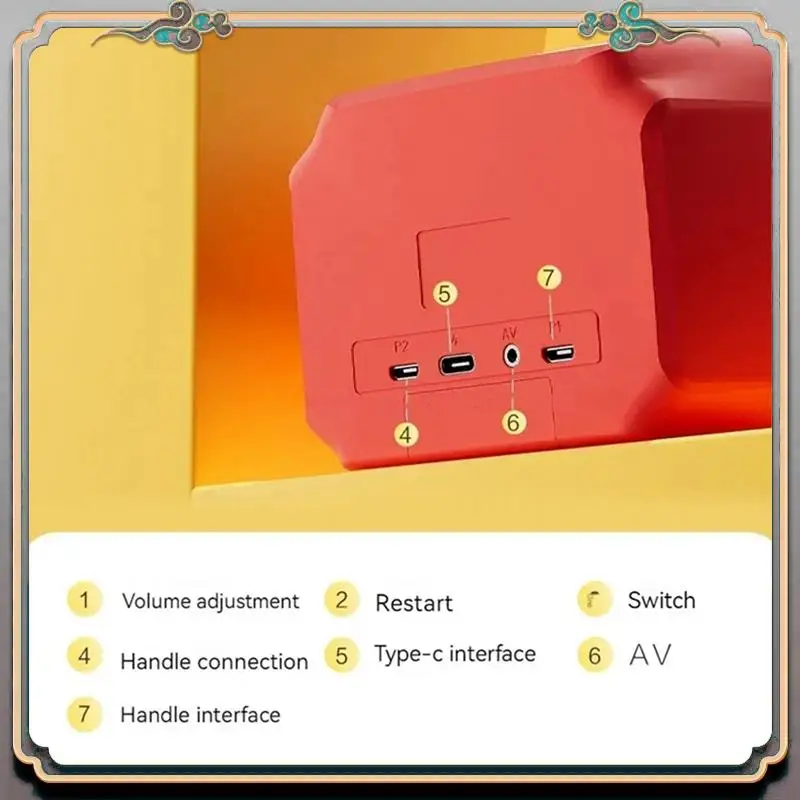 A46M-H7 Retro Nostálgico TV Game Console 3.5 Polegadas Tela 740 Jogo Clássico Nostálgico Home TV Game Controller