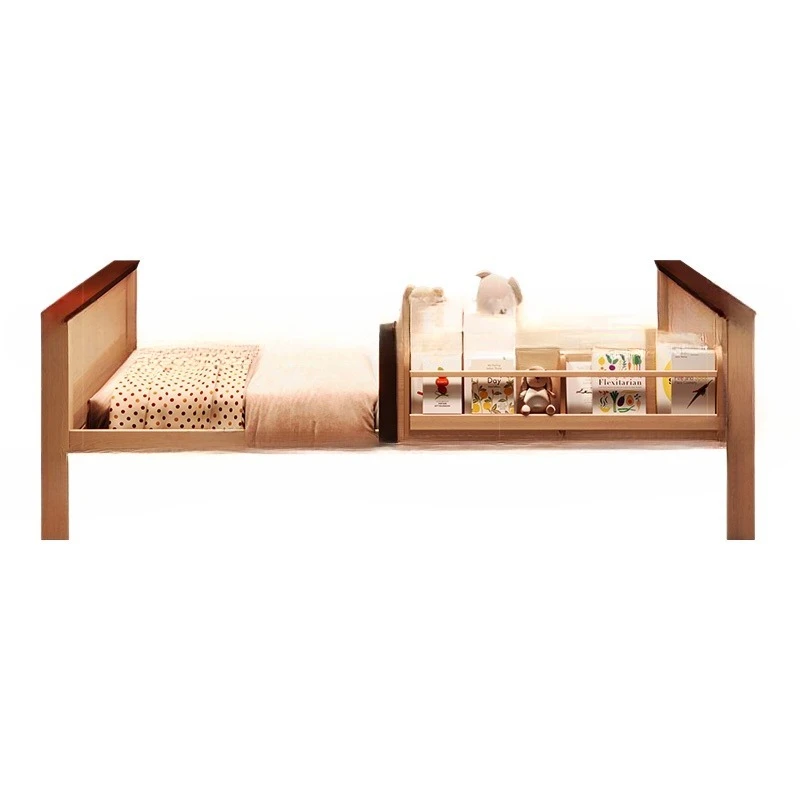 Space saving bed with guardrail, double tatami girl