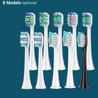 8Models Optional brush Heads Compatible with Philips Sonicare Electric Brush Head 1100 2100 4100 4300 5100 5300 6100 6500 etc
