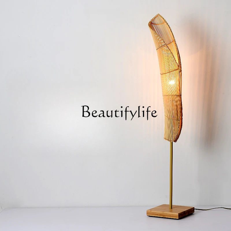 

Living Room Bedroom B & B Creative Art New Chinese Japanese Floor Lamp