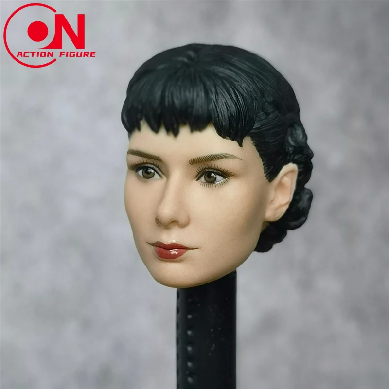 Accesorios de figuras femeninas a escala 1/6, cabeza esculpida de Audrey Hepburn para muñecas de figura de acción de 12 ", juguetes modelo