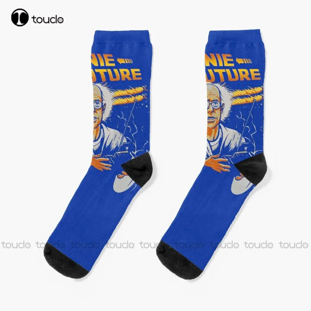 

Bernie For The Future Bernie Sanders Bernie Bttf Back To The Future Socks Halloween Socks Women Street Skateboard Socks Colorful