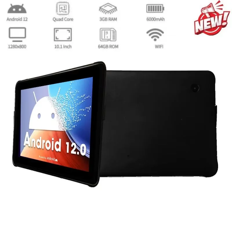 Gift Stylus Pen Type-C 10.1'' Android 12 Water /Drop /Dust Resistant Tablets 3GB RAM 64GB ROM Dual Camera HDMI Port 6000mAh Z11
