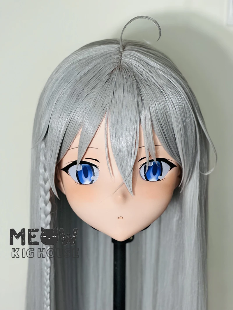 

(MEO584) Customize Handmade Full Head Lockable Crossdress Male to Female Japanese Cartoon Anime Game Character Kigurumi Mask