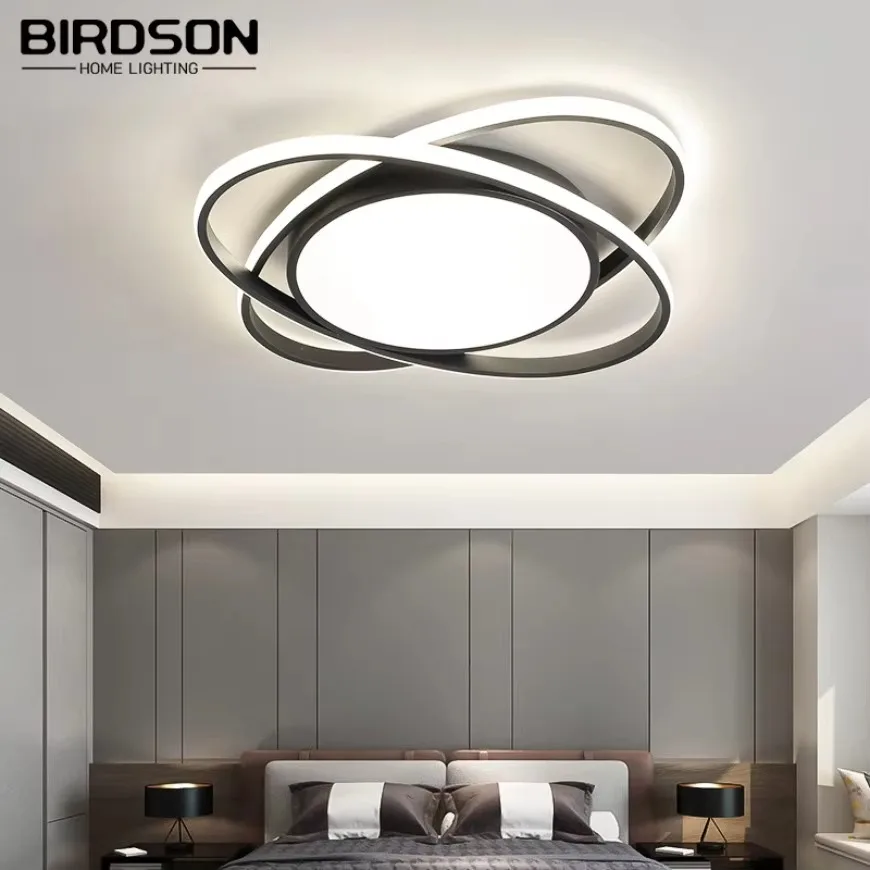 Modern LED Ceiling Light Nordic D60cm Minimalist Creative Home Ceiling Lamp Living Room Bedroom Dining Room Decor Lighting