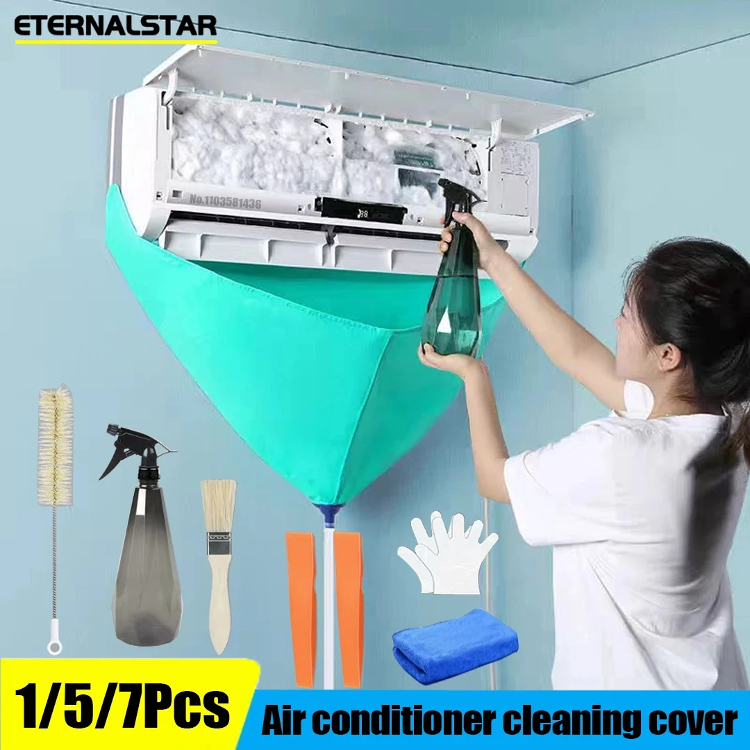 Air Conditioning Cleaning Kit Air Coditioning Cleaning Cover Leak-proof Cover Full with Water Pipe Disassembly-free Clean Tools