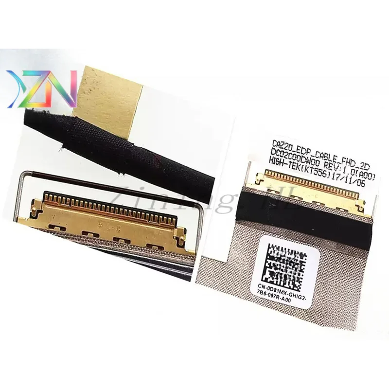For DELL Latitude E7480 E7490 LCD cable high-resolution flex cable 0D81MX DC02C00DW00