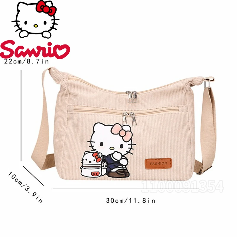 Sanrio Hello Kitty Neue Mädchen-Umhängetasche, große Kapazität, modische Mädchen-Umhängetasche, Cartoon-Mädchen-Tasche, leicht und lässig