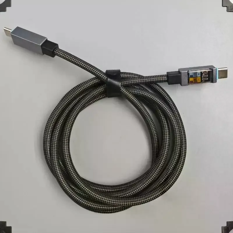 240W Type-C To Type-C Mobile Fast Charging Data Digital Display Cable Suitable For Phone Charging Cable