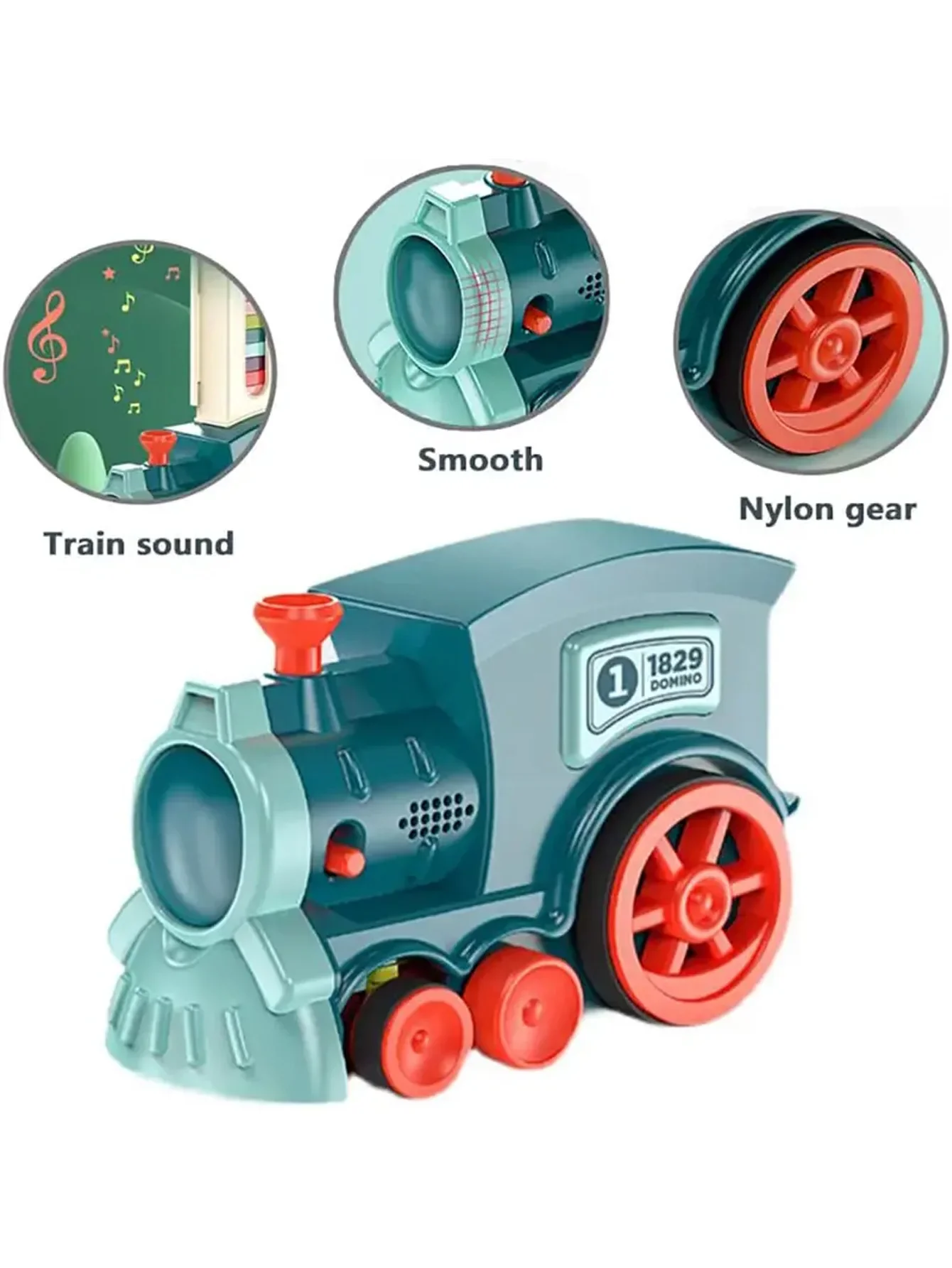 Automatic Dominoes Game,Electric Placement Dominoes Train Set With with light And Sound, Educational Toys For Children kids