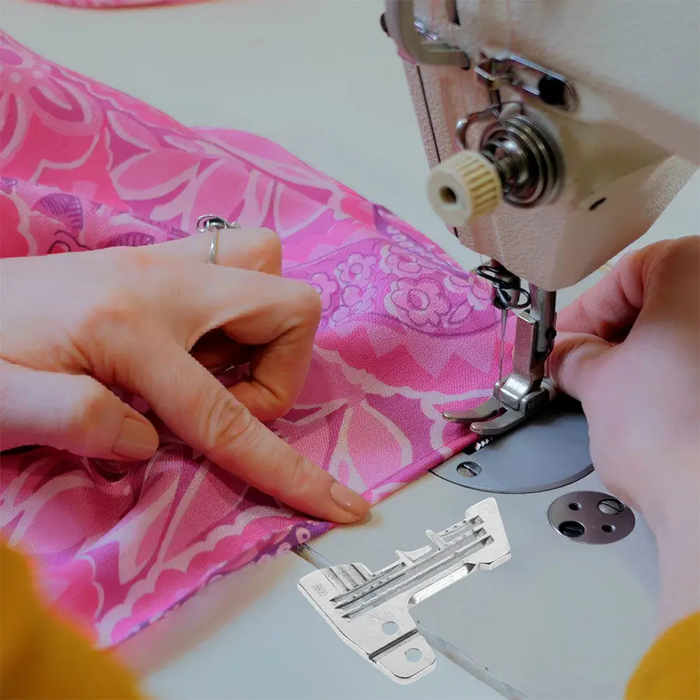 

2 шт. металлические игольные пластины для оверлоков, совместимые, высокоточные, для плавной подачи ткани