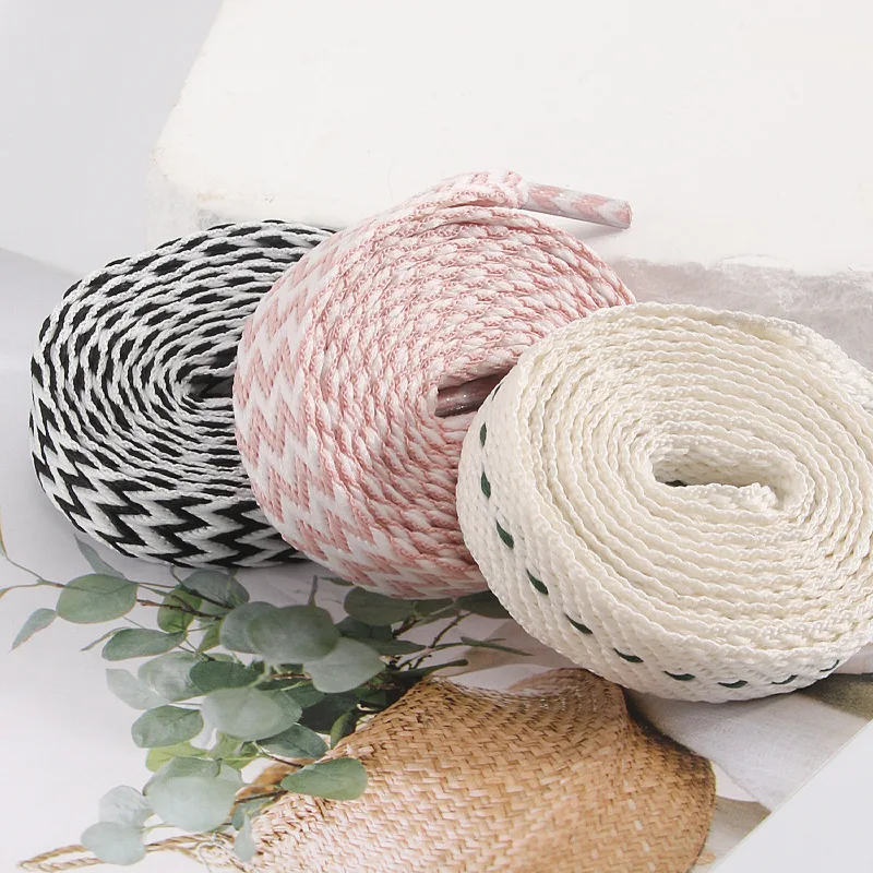 1 par de nuevos cordones de zapatos anchos de 1,5 CM para mujeres y hombres, cordones planos informales para zapatos, zapatillas de deporte de repuesto, cordones para zapatos de encaje