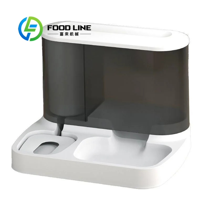 

Large Capacity Dual Use Automatic Cat Feeder & Water Dispenser Self-Feeding Pet Bowl Dual Use Plastic Drinking Set