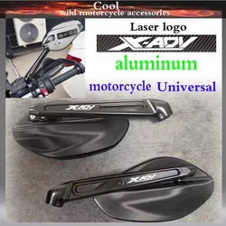 Laser logo Universal Large mirror surface Rearview Mirrors For Honda XADV 750 350 150 X-ADV Motorcycle Rear View Mirror Side