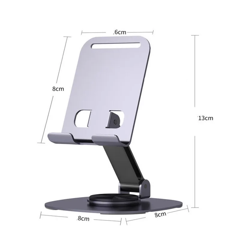 1PC Rotating Table Cell Phone Holder Support Desktop Stand For iPad For Samsung For iPhone 15 14 13 Mobile Mount