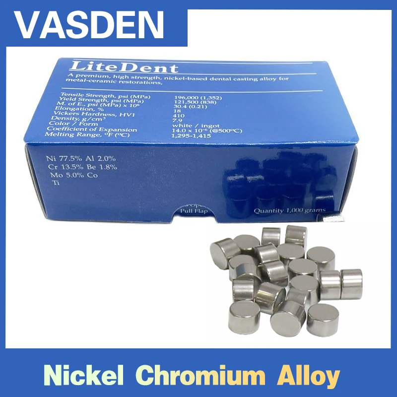 LiteDent Dental Nickel Chrome With Beryllium Porcelain Metal Uses Of Nickel-Chromium Alloy In Dentistry