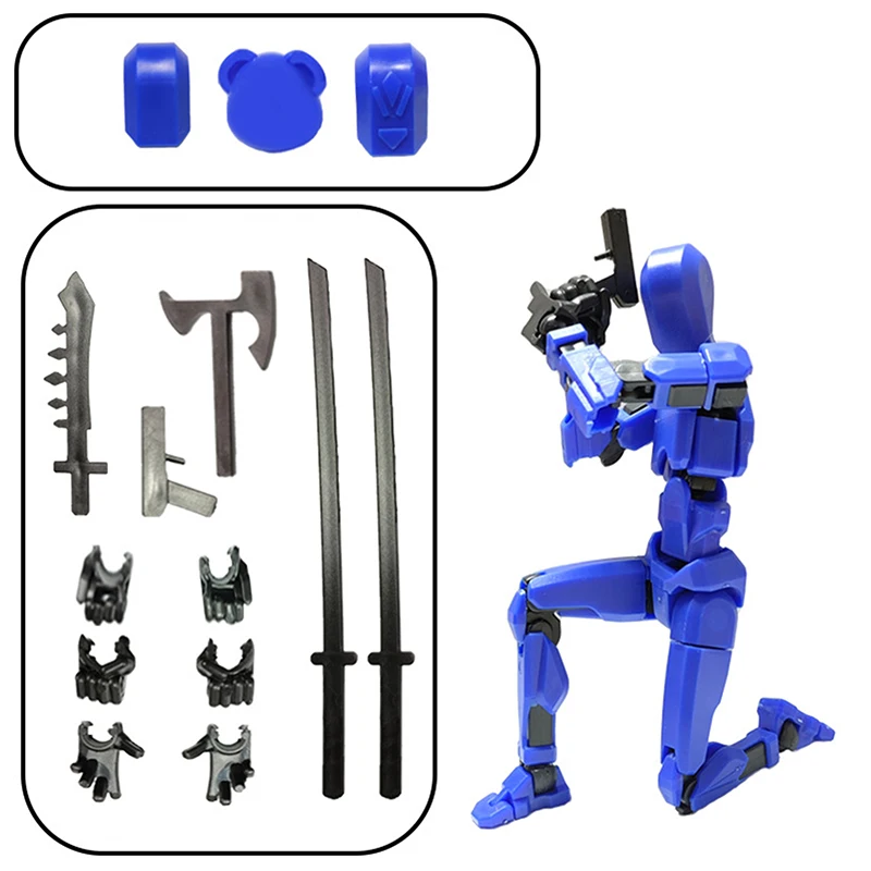 DIY Multi-Jointed Movable Shapeshift Robot 3D Printed Mannequin Dummy 13 Action Figures Kids Home Decor Figurines Gifts