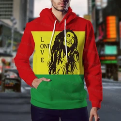 Venda quente outono inverno hoodie bob marley jaqueta colorida jérsei roupas de moda harajuku impressão 3d jaquetas de grandes dimensões masculinas