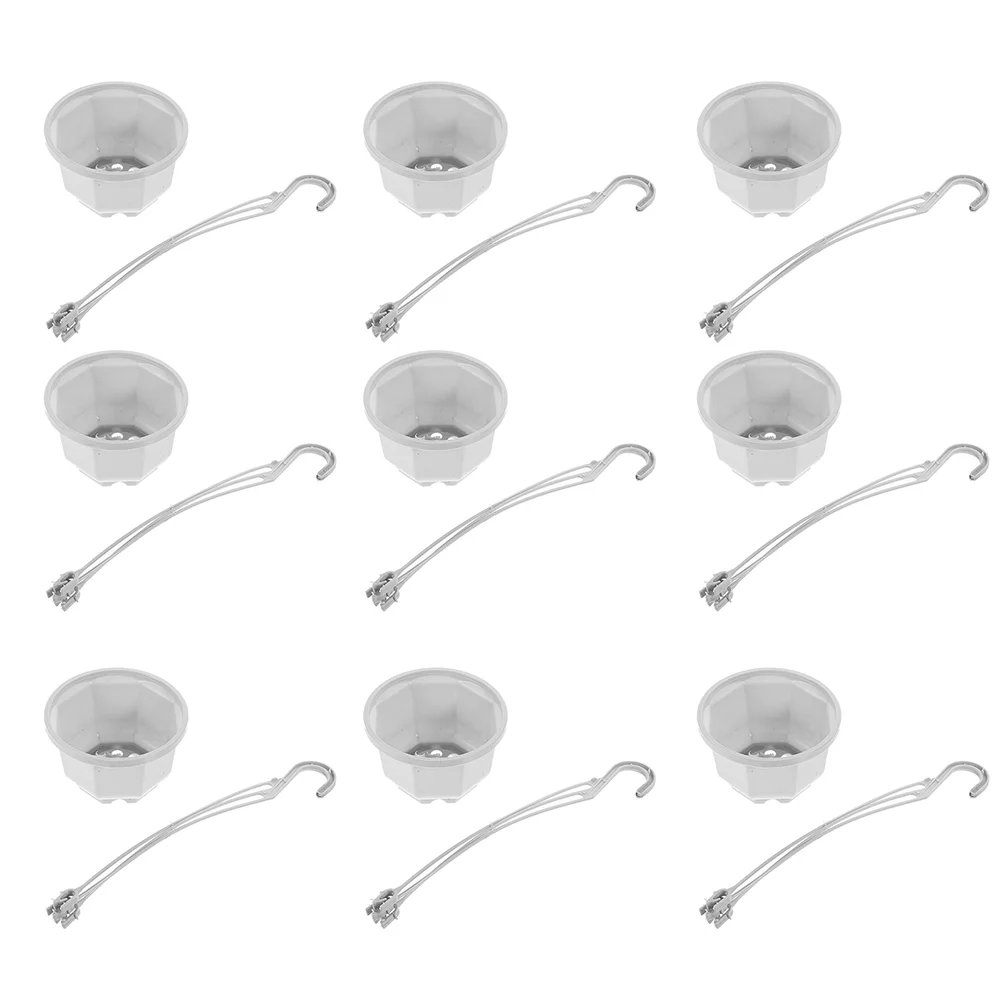 

Tea Cup with Infuser Plastic Flower Pot Frappe Hanging Plant Holder Sealer Film