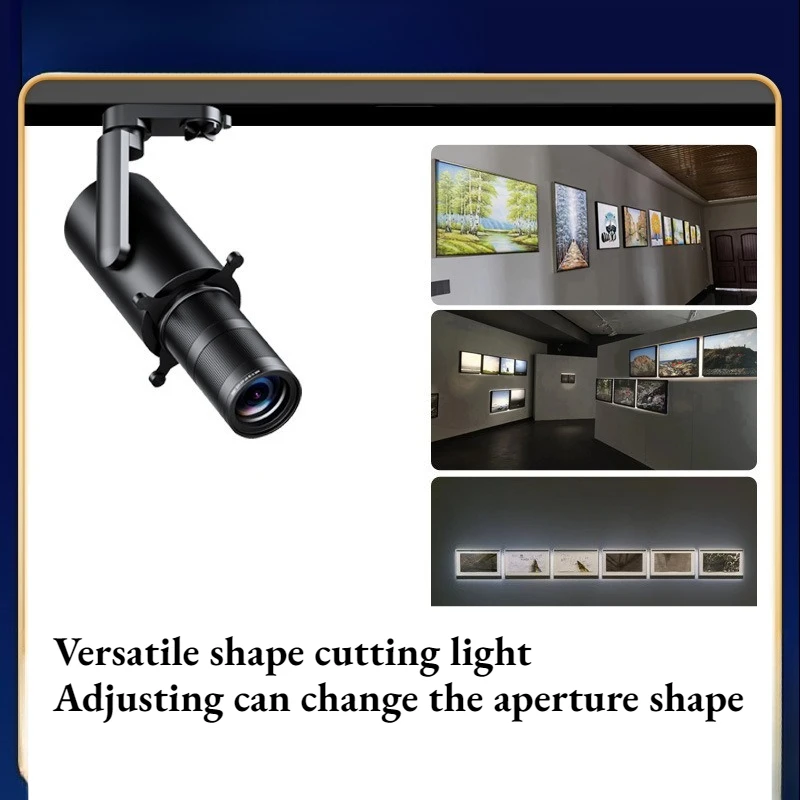 2026 Indoor Track Art Light Adjustable Shape Cut LED Spotlight Gallery Mini Stage Lamp