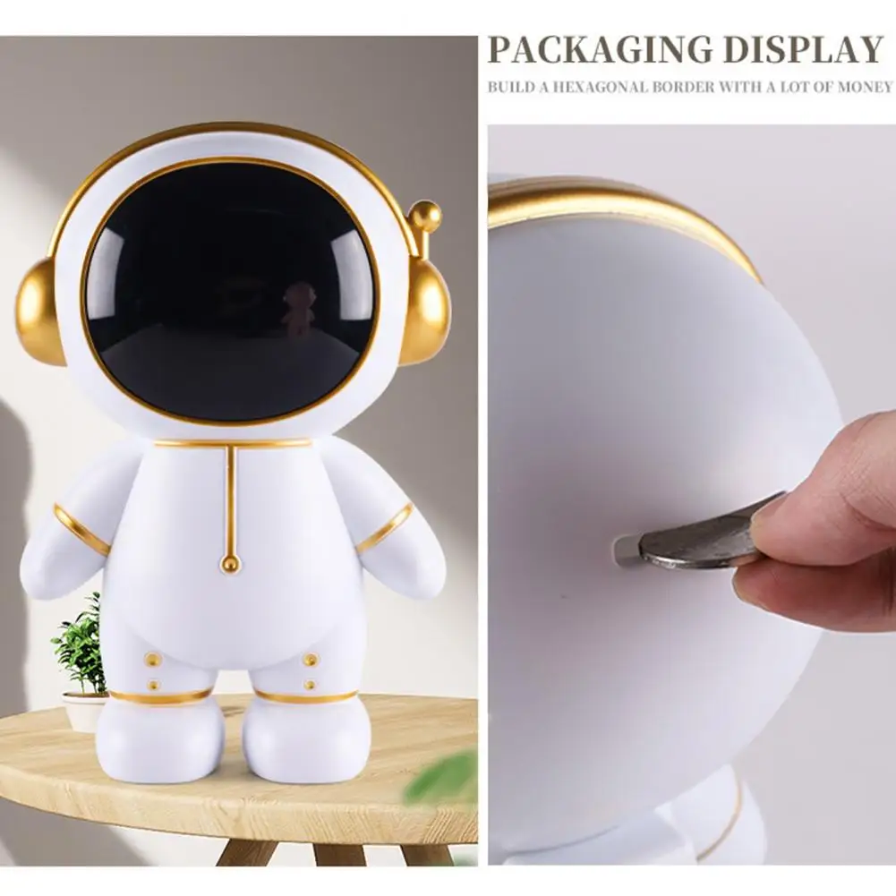 Creative Cartoon Astronaut Styling Piggy Bank Detachable Delicate DIY Save Money Box Treasury Jar for Home