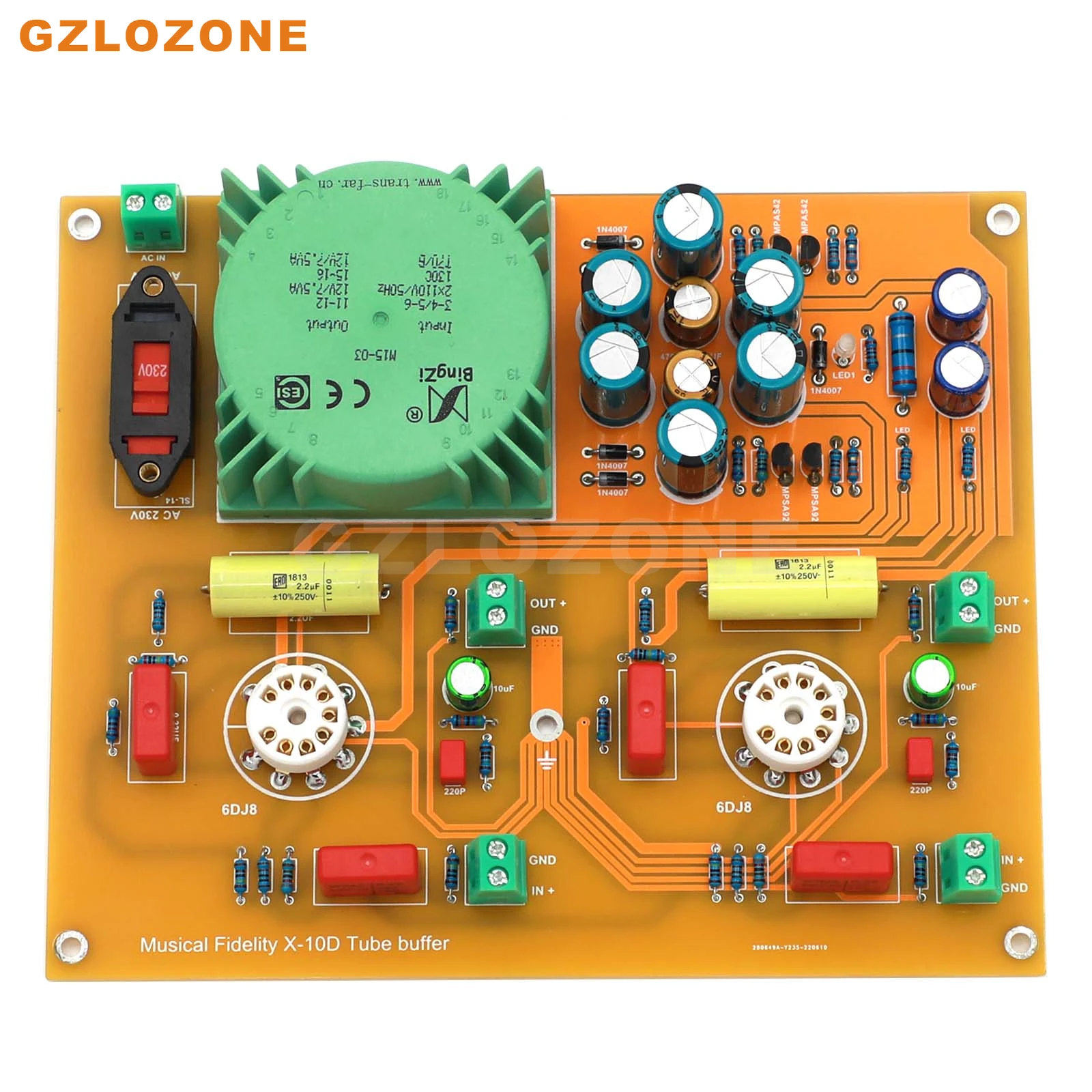 

(No Tube) X10D Tube Buffer Preamplifier DIY Kit/Finished Board Base On Musical Fidelity X-10D Preamp (Z-09)