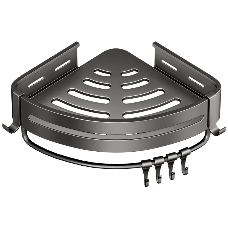 

Стойка для ванной комнаты без перфорации, подвесная полка для туалетных полотенец, настенная подвесная уголок для унитаза, треугольная корзина, стеллаж для хранения геля для душа