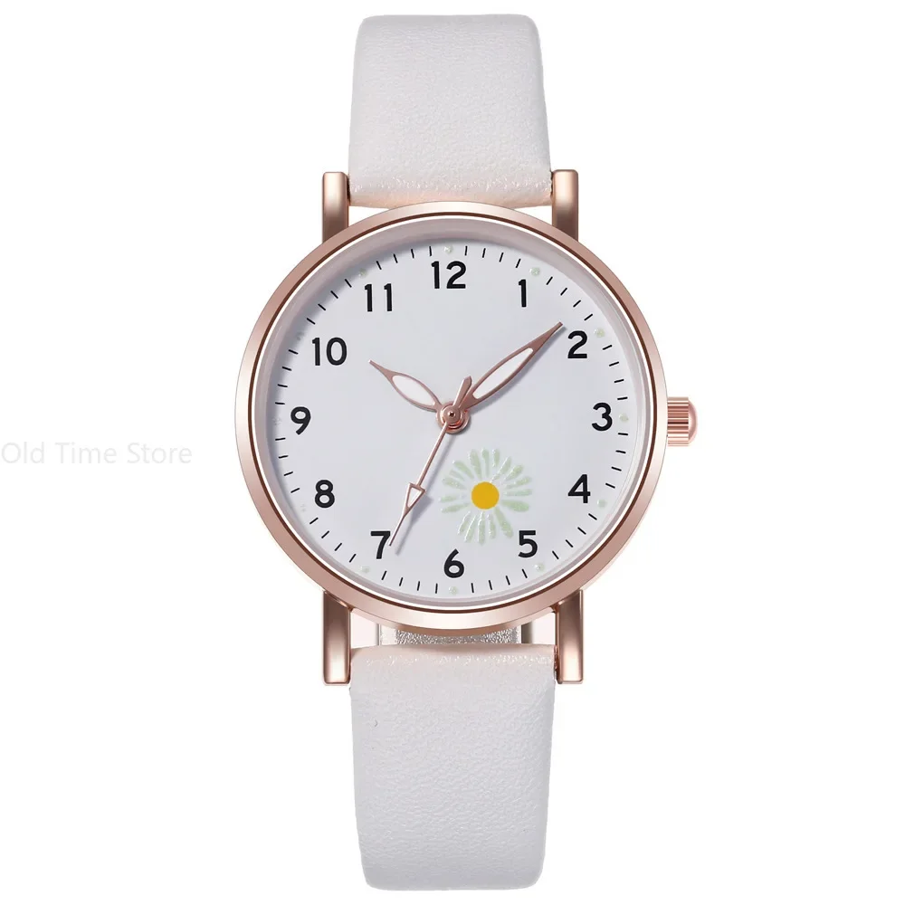 Trendy Ladies Wrist Watches Luminous Women Simple Watches Casual Leather Strap Quartz Watch Clock Montre Femme Relogio Feminino