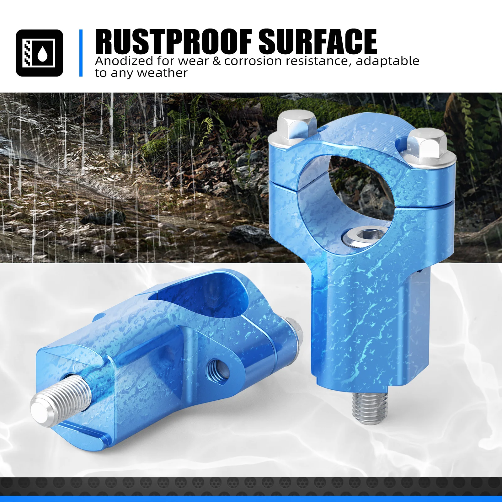 ل Husqvarna TE 300 TE 250 FE 250 FE 350 FE 450 501 2016-2023 52 مللي متر المقود الناهض المشبك ل KTM EXC 300 ل GasGas EC 300 #3