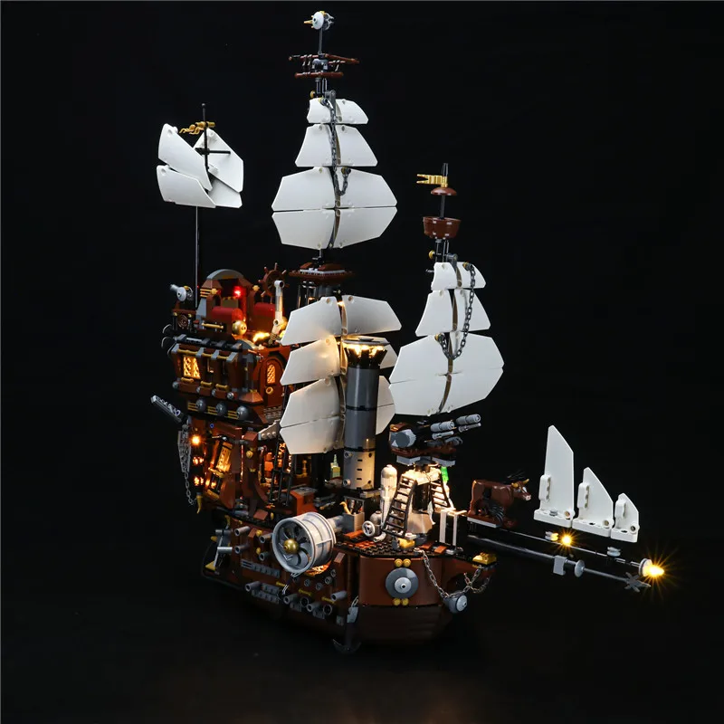 Lighting Set For 70810 MetalBeard's Sea Cow Movie Not Include Building Block (Only Led Light Kit)