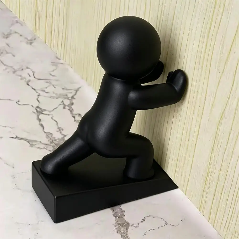 Creative Door Stopper Decorative Door Wedge Cute Human‑Shaped  Anti‑Slip Door Holder Movable Door Stopper For Home Office