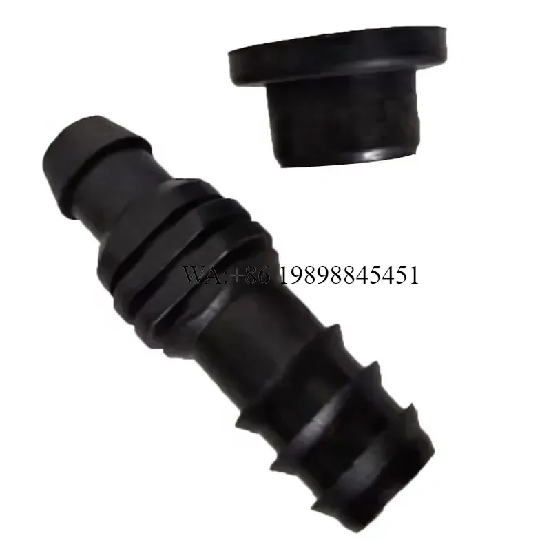 WMWMNU Agriculture Drip Irrigation System 16mm Drip Pipe Plastic Fittings Barbed Bypass Connectors With Rubber Mat