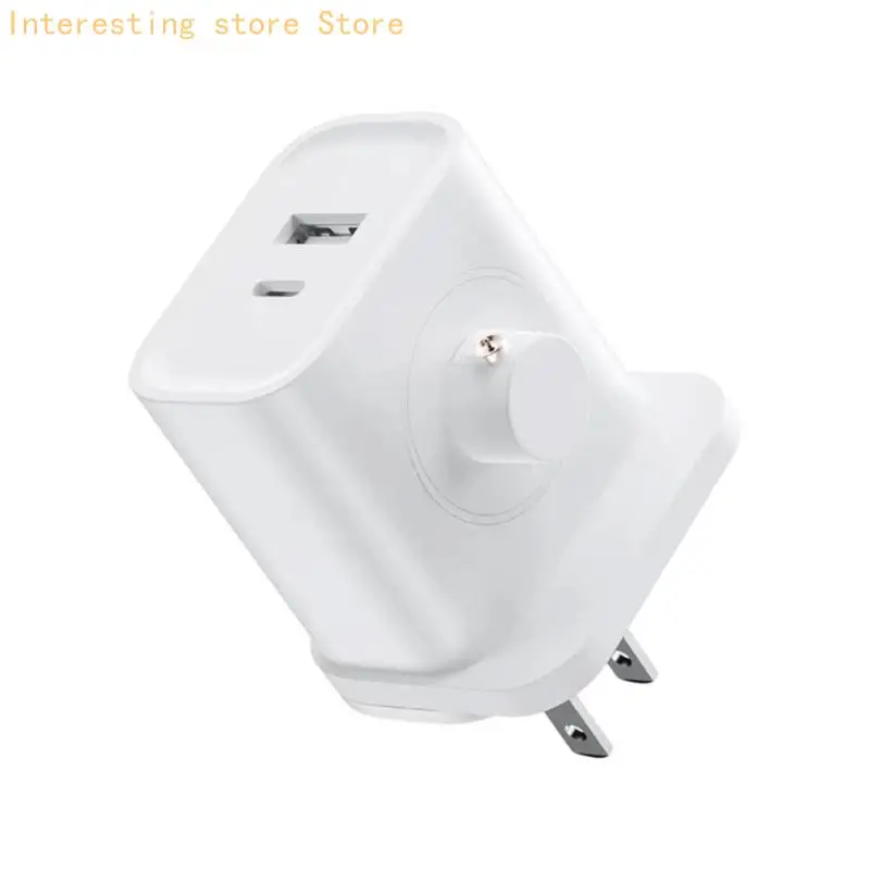 3-in-1 Wall for Home, Desk, and Travel with USB C, USB-A, and a Dedicated Wearable Charging Point for Daily Use 55KC