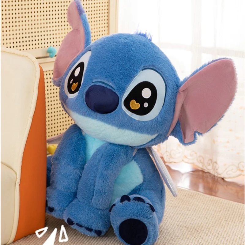 لعبة ديزني ستيتش القطيفة 25 سم، دمية الجلوس الملاك، شكل كرتوني، ديكور منزلي ناعم ومريح، هدية عيد الميلاد/الكريسماس #3