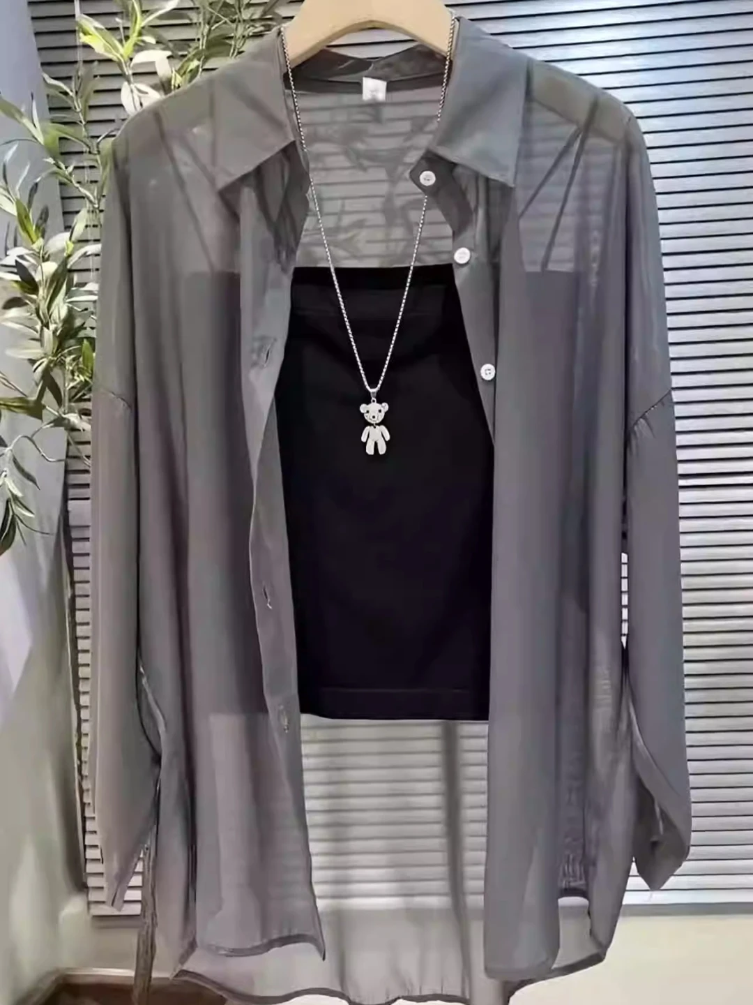 Faionable All-Match Pearl Sand Ice Silk Long Sve Protezione solare irt Inverno Nuove donne Capispalla Allentato Top irt