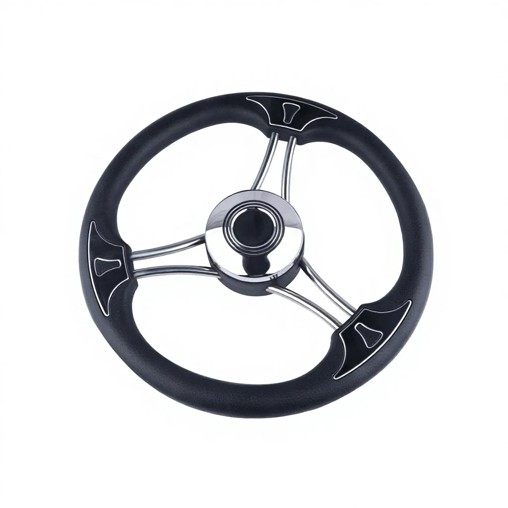 New Marine Grade Foam Stainless Steel 304 Steering Wheel Grip Booster Ball Rudder Hardware Accessories 13 Inch