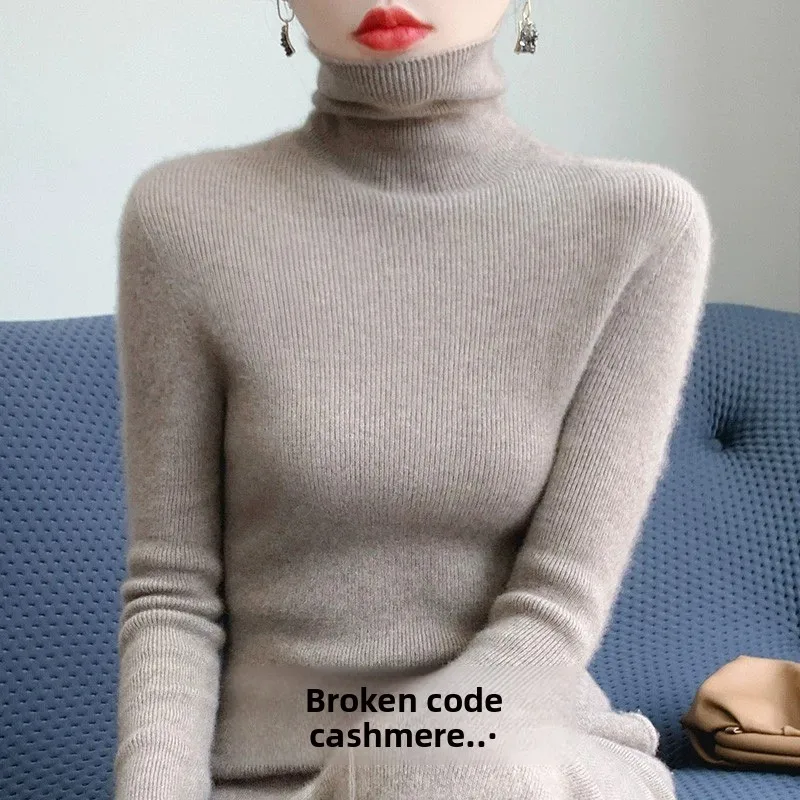 

Ele Thiened Camere Женский свитер с высоким воротником Slim Fit Base irt Внутренняя одежда Корейский Sle Long Sve Regular Fit