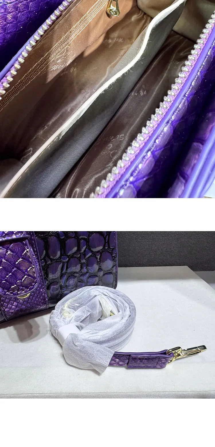 Luxury Brand 2025 Women's Bag Crocodile Leather New Handbag Shoulder Cross Body Bags for Women Сумка Женская - Image 6