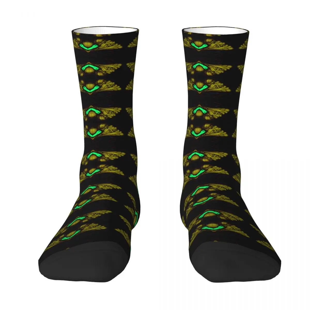 Super Metroid Stockings zebes Pattern Kawaii Socks Winter Anti Skid Socks Women Men Outdoor Warm Soft Socks