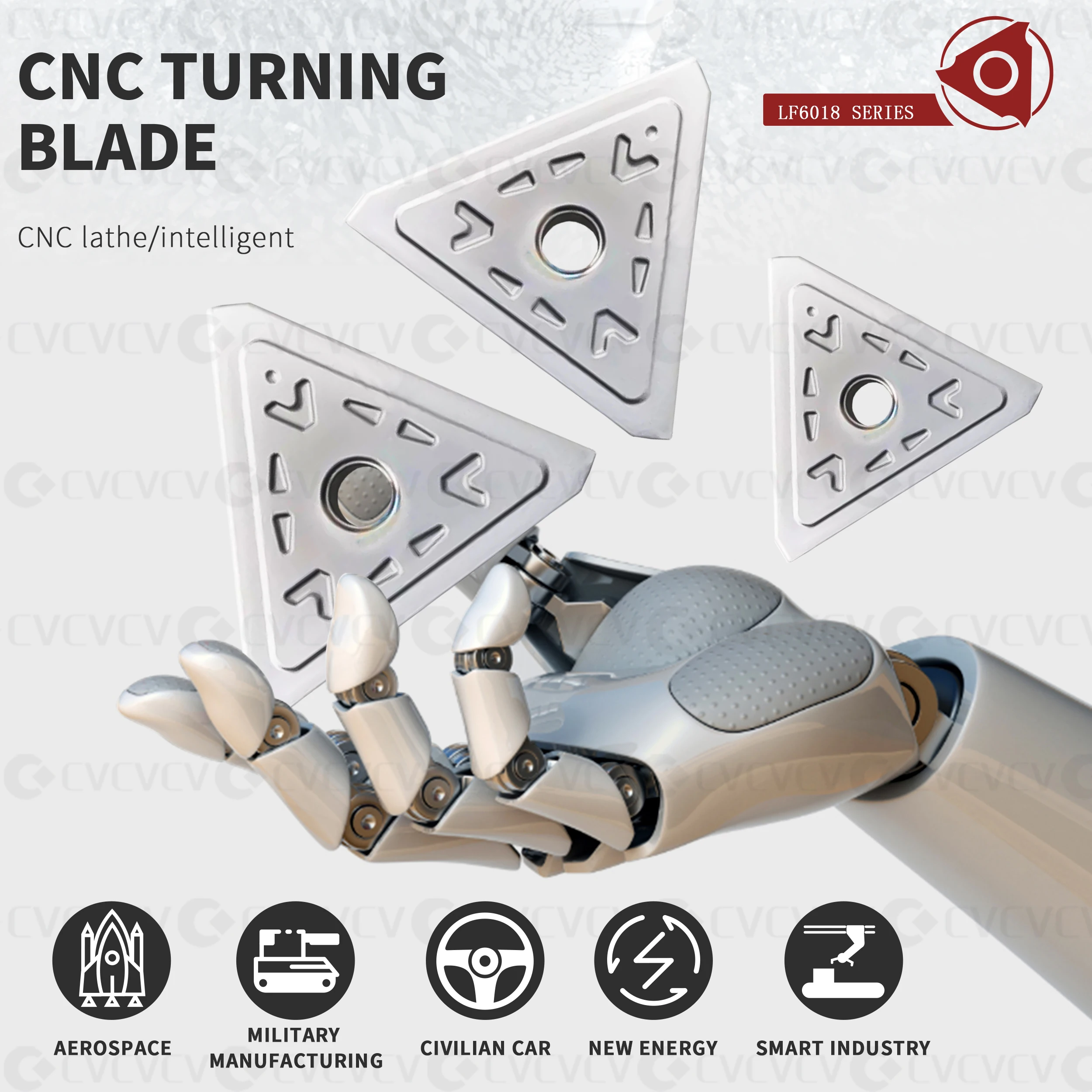 CNC Lathe Tools Milling Insert TPKN1603 2204 PDTR LF6018 Hard Alloy Insert Milling Cutter Cutting Grain CNC Blade Cutting Blades