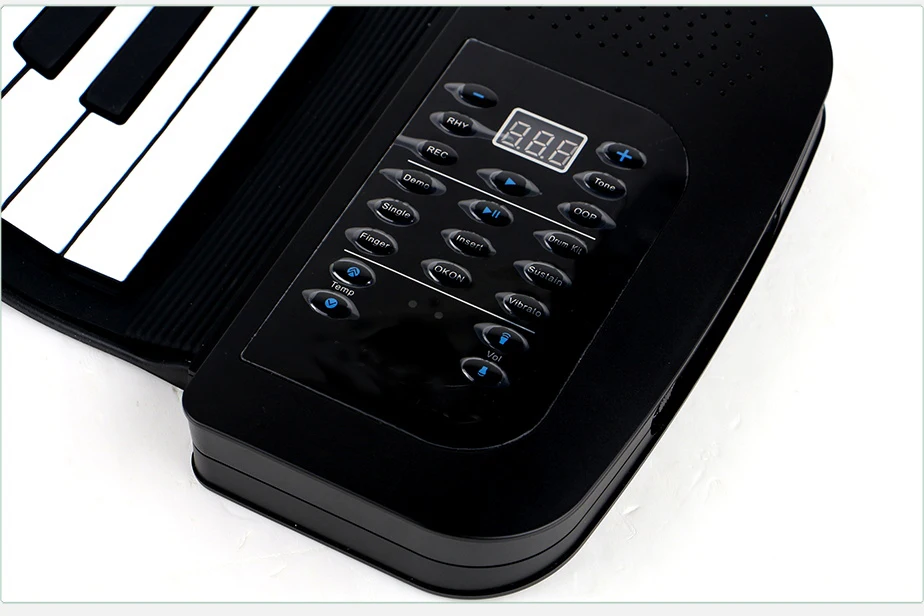 Wholesale 61 Keys Digital Piano Keyboard Silicone Flexible Hand Roll up Piano