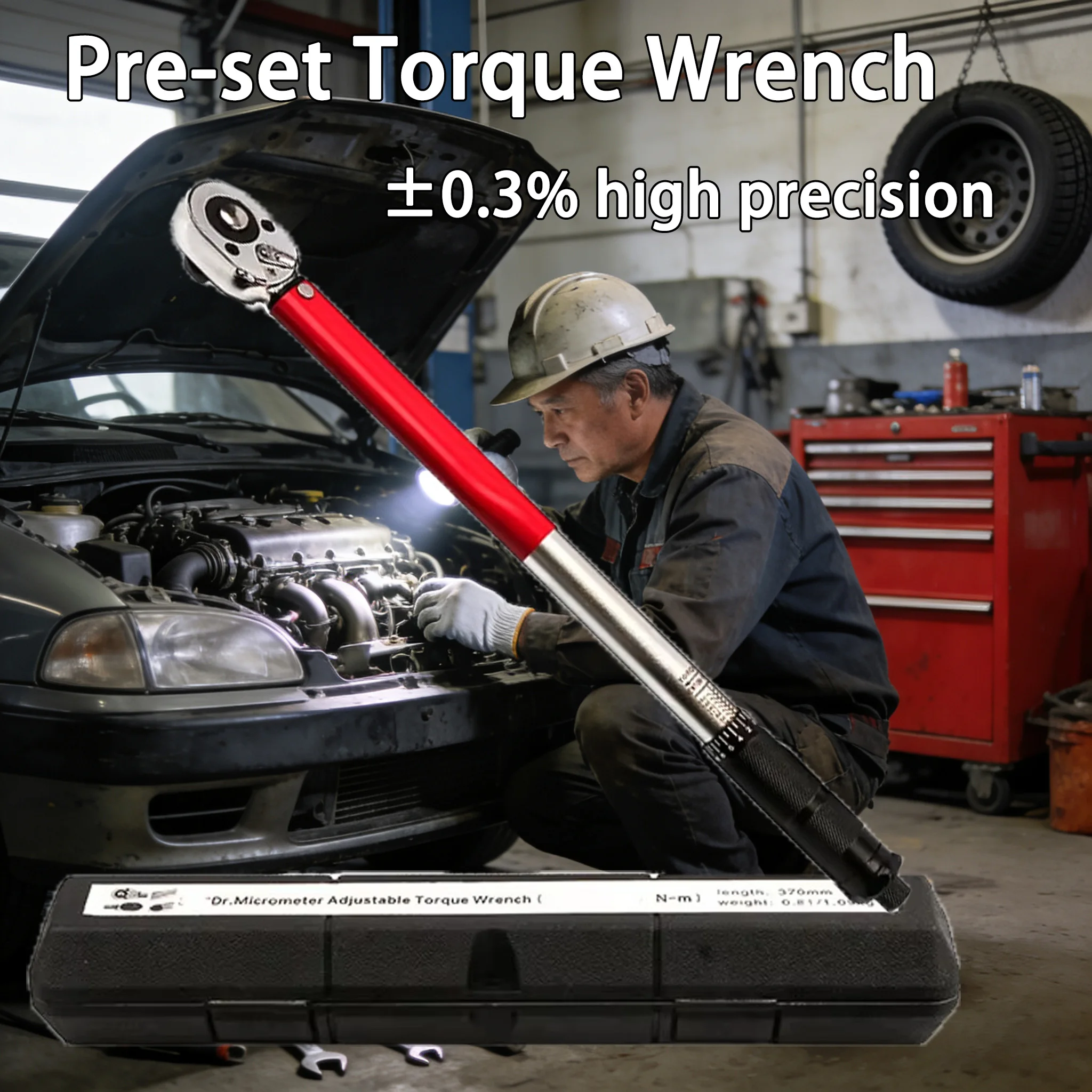 

10-210N.m Torque Wrench 1/2 Precise Reversible Ratchet Torques Key Professional Bicycle Motorcycle Car Automotive Tool