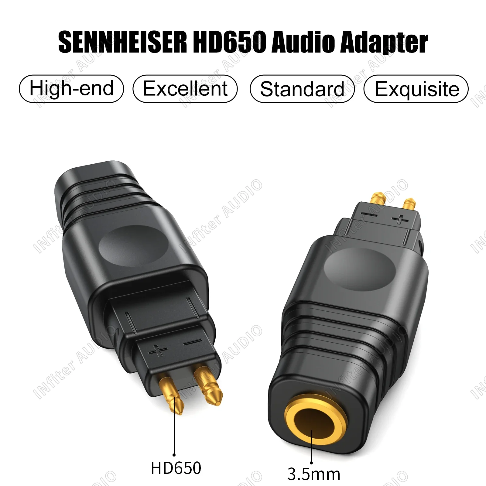 HDMI 600〜3.5mmアダプター、Sennheiserに接続されたケーブルHd580/hd600/hd650/hd25/hd660