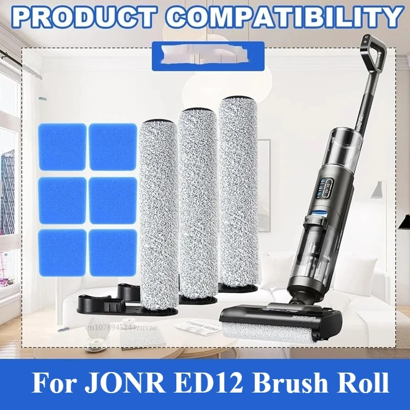 

Sponge Brush Roll Set For Eureka NEW430 For JONR ED12 Brush Roll Sponge Vacuum Cleaner Accessories